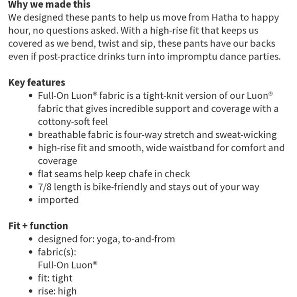Lululemon High Times Pant *Full-On Luon (Mesh) - Picture 14 of 14